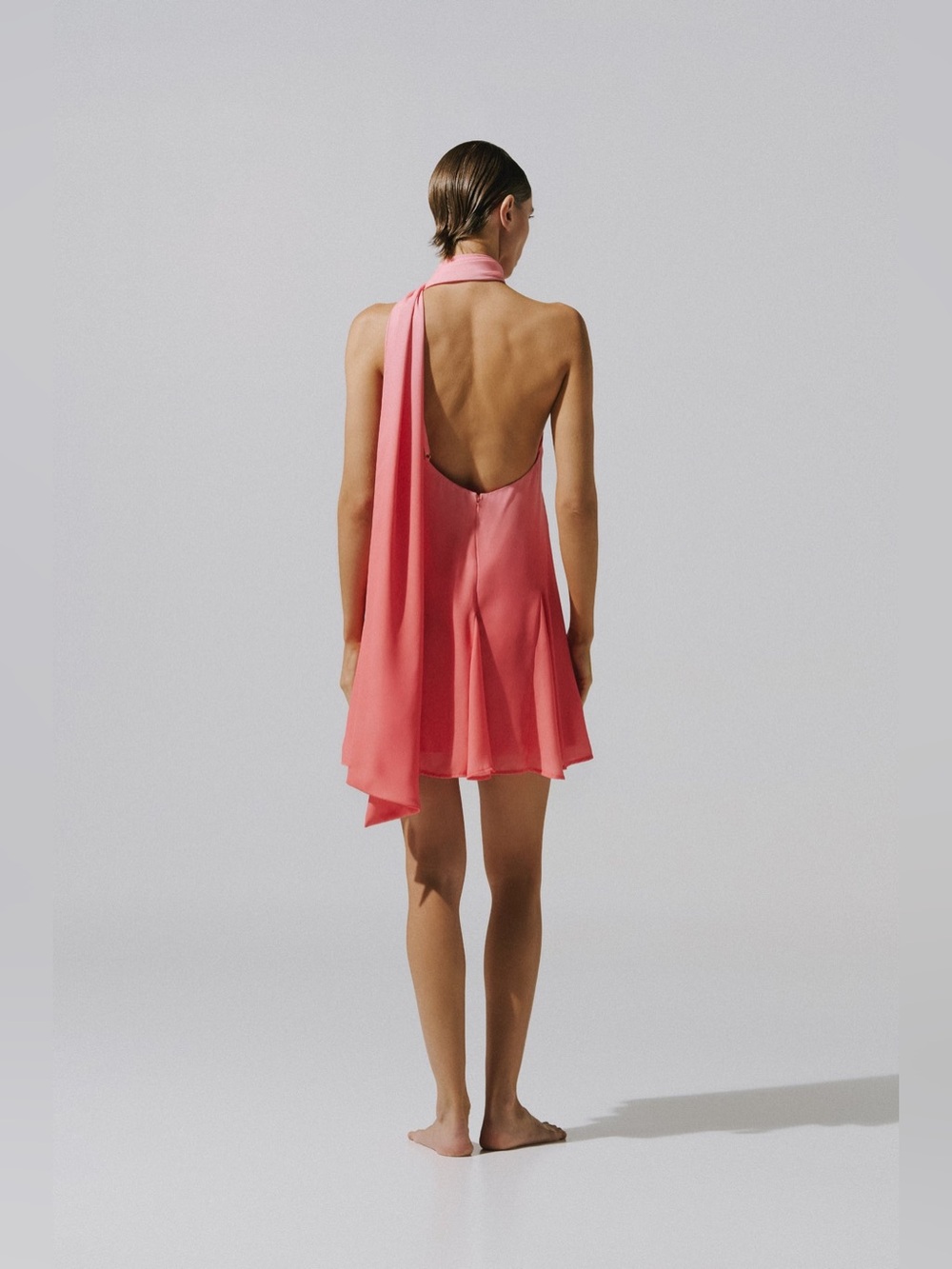 BAOBAB Ari Chiffon Dress in Pink - Picture 5 of 15